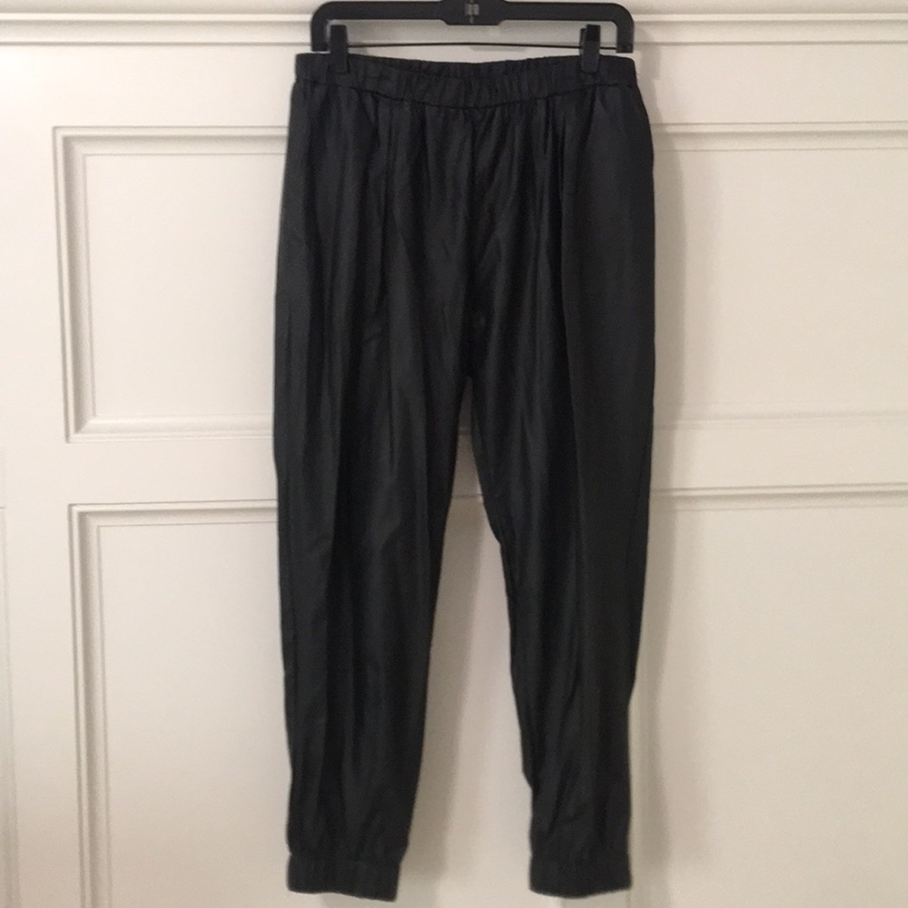 Sparkle and Fade Faux Leather Joggers